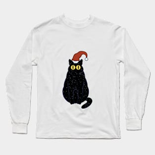 Santa Cat Long Sleeve T-Shirt